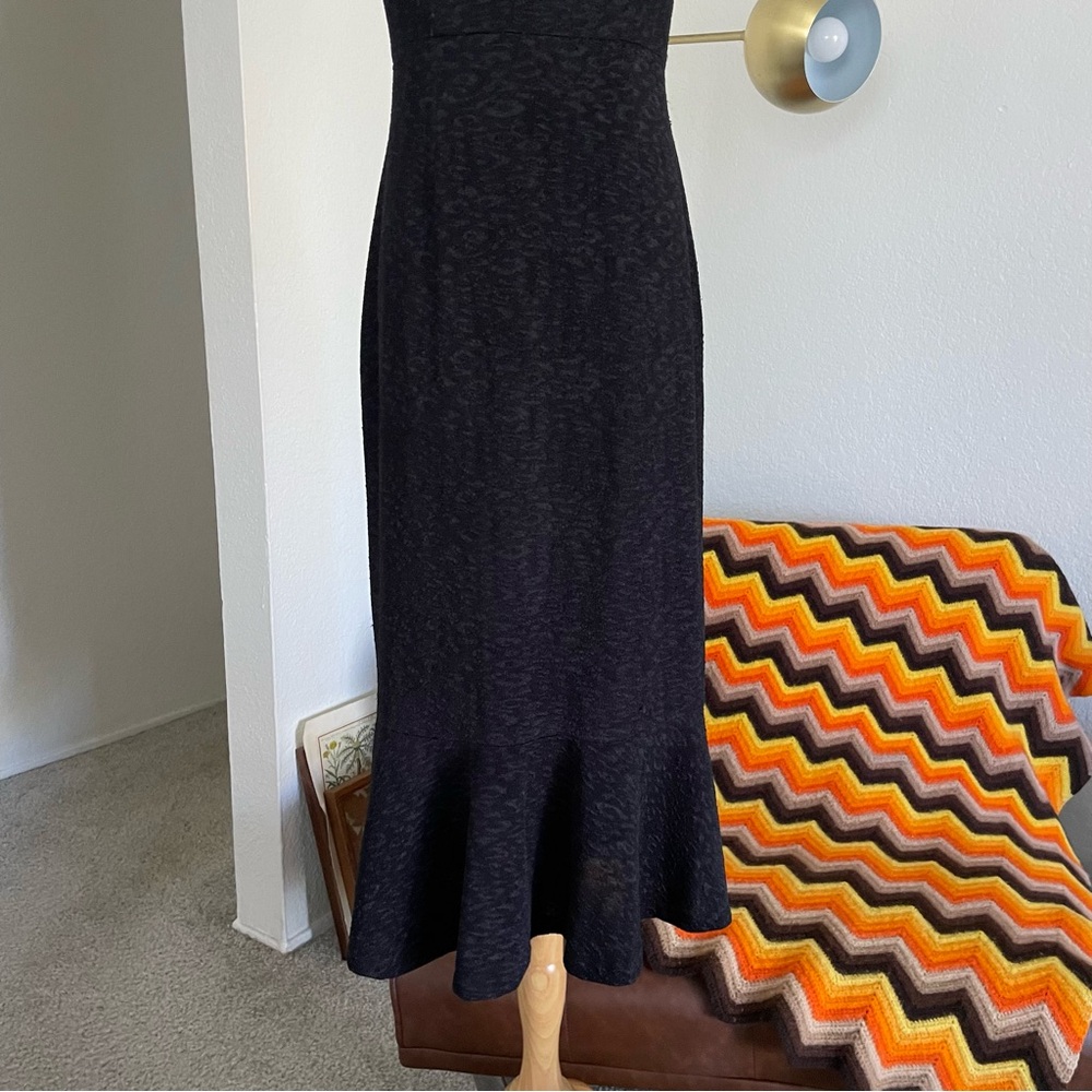 Hutch Halter Corset Shimmer Ruffle Midi Dress - Picture 9 of 15